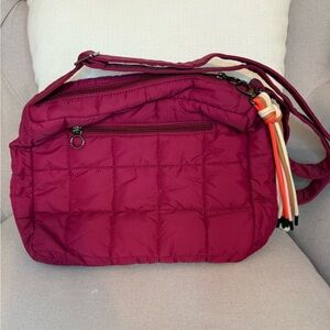 Rad Rev Cloud Messenger Bag in Black Cherry NWOT